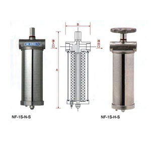 JNC單芯不銹鋼過濾器（NF-1S-N-S、NF-1S-H-S）